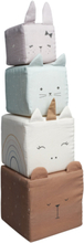 Soft Blocks - Animals Toys Baby Toys Educational Toys Stackable Blocks Multi/mønstret Fabelab*Betinget Tilbud