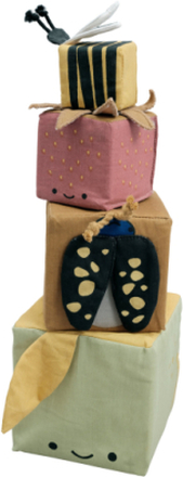 Soft Blocks - Orchard Toys Baby Toys Educational Toys Stackable Blocks Multi/mønstret Fabelab*Betinget Tilbud
