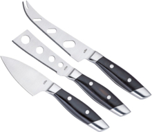 "Osteknivsæt 3 Stk. I Æske Fontina Home Tableware Cutlery Cheese Knives Black Cilio"