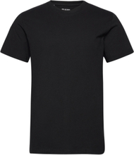 Slhnorman180 Ss O-Neck Tee S T-shirts Short-sleeved Svart Selected Homme*Betinget Tilbud