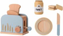 Adda Toy Food Set Of 7 Toys Toy Kitchen & Accessories Toy Kitchen Accessories Blå Bloomingville*Betinget Tilbud