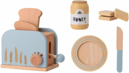 Adda Toy Food Set Of 7 Toys Toy Kitchen & Accessories Toy Kitchen Accessories Blå Bloomingville*Betinget Tilbud