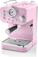 Swan Retro Pump Espresso Koffie Machine - Roze