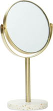 Pamper Bordspejl Home Furniture Mirrors Round Mirrors Gold Hübsch