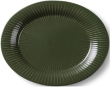 "Hammershøi Ovalt Bordfad 28,5X22,5 Home Tableware Serving Dishes Serving Platters Green Kähler"