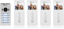 Smartwares Porttelefon med video för 4 lägenheter 20,5x8,6x2,1 cm vit