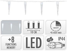 Nedis SmartLife Dekorativ LED | Istapp | Wi-Fi | Kall Vit | 240 LED"'s | 5.00 m | Android- / IOS