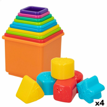 Staplingsbara block PlayGo 16 Delar 4 antal 10,5 x 9 x 10,5 cm