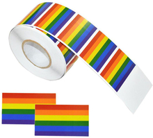 Stickers Regnbågsflaggan - 500-pack