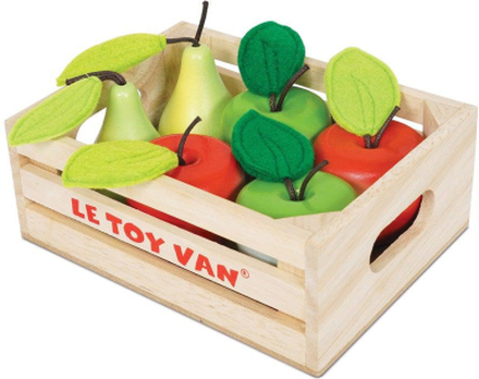 Le Toy Van Legemad i træ æbler og pærer i kasse