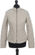 Hvit polyester burberry jakke