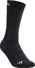 Craft Warm Mid 2-Pack Sock Black/White Treningssokker 40-42