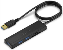 QGEEM QG-UH05-1A 5 i 1 Ultra Slim USB A dockingstation Multi-Port USB Hub til 3 USB 3.0 SD/TF-kortlæ
