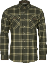 Pinewood Men's Prestwick Exclusive Shirt D.Green/Green Långärmade skjortor XXL