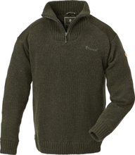 Pinewood Men's Hurricane Sweater Mørkgrønn melert Långärmade vardagströjor XL