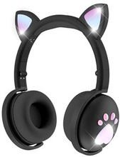 BK9 Cat Øreformet Gaming Hovedtelefon Trådløs Bluetooth Mic HiFi 7.1 Hovedtelefon LED Lys Over-Ear H