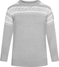 Dale of Norway Kids' Cortina Sweater LightCharcoal Offwhite Långärmade vardagströjor 4 år