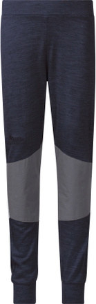 Bergans Kids' Myske Wool Pant Navy Melange/Solid Dark Grey Undertøy underdel 86