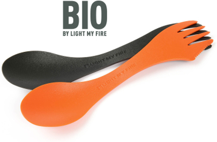 Light My Fire Light My Fire Spork Medium Bio 2-pack Rusty Orange/Slaty Black Serveringsutstyr OneSize