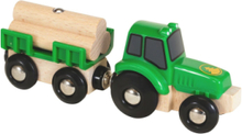Brio 33799 Traktor M/Vogn Og Tømmer Toys Toy Cars & Vehicles Toy Vehicles Trucks Multi/patterned BRIO