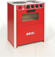 Brio 31355 Komfur, Rødt Toys Toy Kitchen & Accessories Toy Kitchens Multi/patterned BRIO