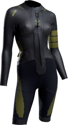 Colting Wetsuits Women's Swimrun Wetsuit Sr03 Black/Yellow Svømmedrakter XS