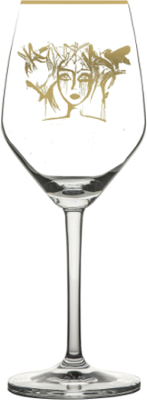 Slice Of Life Gold Home Tableware Glass Wine Glass White Wine Glasses Nude Carolina Gynning