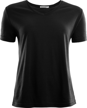 Aclima Women's LightWool T-shirt Loose Fit Jet Black Kortermede trøyer M