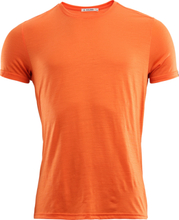 Aclima Men's LightWool T-shirt Round Neck Orange Tiger T-shirts S