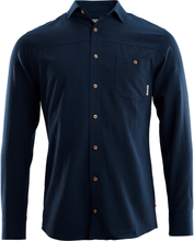 Aclima LeisureWool Woven Wool Shirt Man Navy Blazer Långärmade skjortor XXL