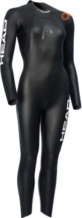 Head Women's Open Water Shell Wetsuit Black/Orange Svømmedrakter M