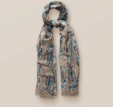 Eton Beige scarf med stort paisleymönster