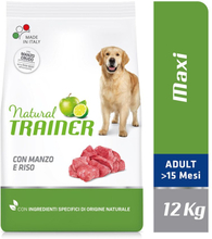 Nova Foods Trainer Natural Maxi, Beef, Rice und Ginseng - Sparpaket: 2 x 12 kg