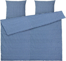 Bæk&Bølge Påslakanset / 220X220 Cm Se Home Textiles Bedtextiles Bed Sets Blue Juna