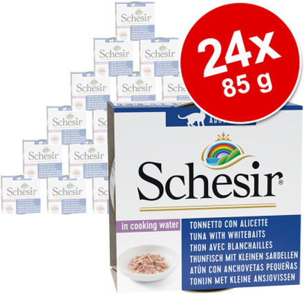 Sparpaket Schesir Natural mit Reis 24 x 85 g - Gemischtes Paket "Thunfisch"