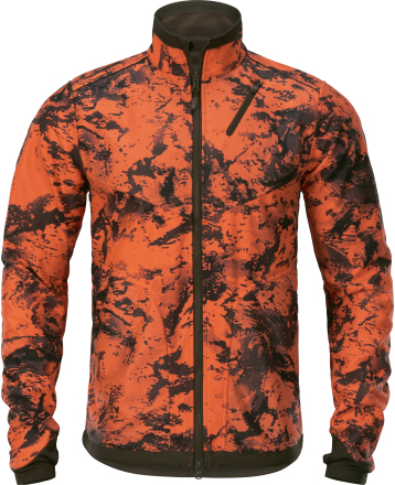 Härkila Men's Wildboar Pro Reversible Fleece Jacket Willow green/AXIS MSP®Orange Blaze Mellanlager tröjor S