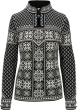 Dale of Norway Women's Peace Sweater Black OffWhite Långärmade vardagströjor XL