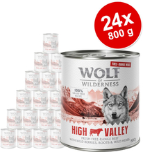 Sparpaket 24 x 800 g Wolf of Wilderness "Freiland-Fleisch" - Great Desert - Freiland-Pute