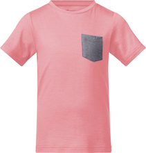 Bergans Kids' Myske Wool Tee Light Creamy Rouge T-shirts 86