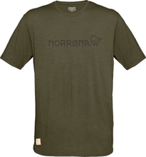 Norrøna Men's Svalbard Wool T- Shirt Olive Night/Rosin Kortermede trøyer S