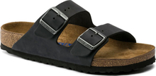 Birkenstock Birkenstock Unisex Arizona Soft Footbed Oiled Leather Regular Fit Black Sandaler 45