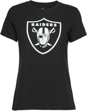 Las Vegas Raiders Nike Logo T-Shirt T-shirts & Tops Short-sleeved Svart NIKE Fan Gear*Betinget Tilbud