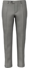 Pantaloni da uomo su misura, Reda, Grigio chiaro in Twill di Lana Principe di Galles, Quattro Stagioni | Lanieri