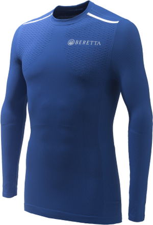 Beretta Unisex Flash Seamless Underwear Ls Blue Navy & Blue Undertøy overdel III