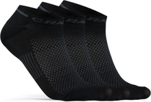 Craft Core Dry Shafless Sock 3-pack Black Treningssokker 37/39