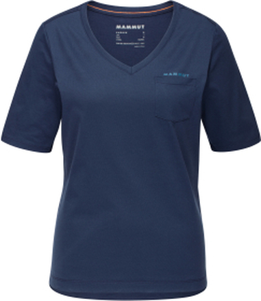 Mammut Pocket T-shirt Women's marine Kortermede trøyer S