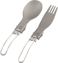 Robens Folding Alloy Cutlery Set Silver Serveringsutrustning OneSize