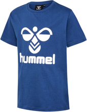 Hummel Kids' hmlTRES T-Shirt Short Sleeve Dark Denim Kortermede trøyer 116