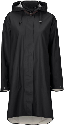 Ilse Jacobsen Women's Raincoat Detachable Hood Black Regnjackor 36