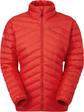 Mountain Equipment Women's Earthrise Jacket Pop Red Dunfyllda mellanlagersjackor 10